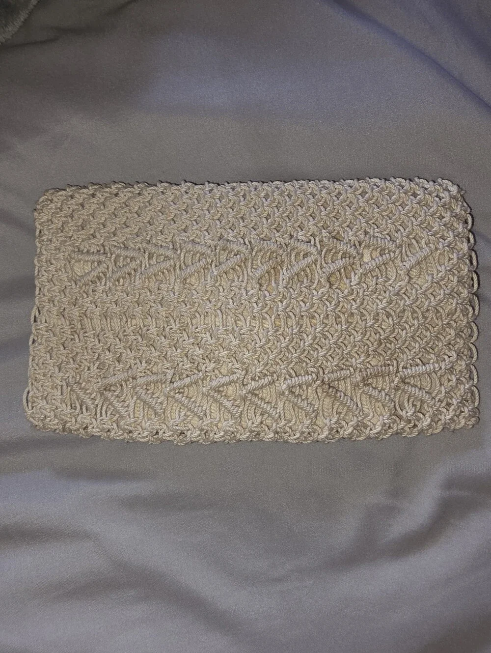 Vintage Macrame Clutch Castillo de Columbia